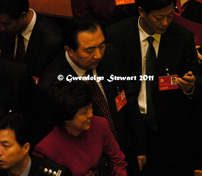 DELEGATES
DEPARTING THE 17th CONGRESS OF THE CHINESE COMMUNIST PARTY Photographed by
GWENDOLYN STEWART c. 2015; All Rights Reserved