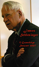 Photograph of JAMES SCHLESINGER by GWENDOLYN
STEWART c. 2009; All Rights Reserved